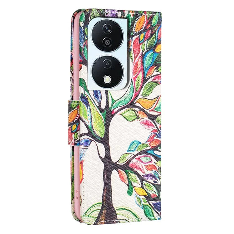For Honor X7b 4G PU Leather Magnetic Flip Cover Pattern Wallet Phone Case