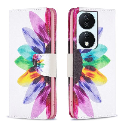 For Honor X7b 4G PU Leather Magnetic Flip Cover Pattern Wallet Phone Case