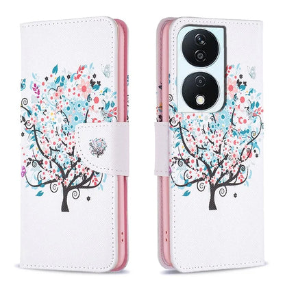 For Honor X7b 4G PU Leather Magnetic Flip Cover Pattern Wallet Phone Case