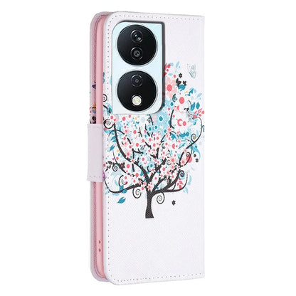 For Honor X7b 4G PU Leather Magnetic Flip Cover Pattern Wallet Phone Case