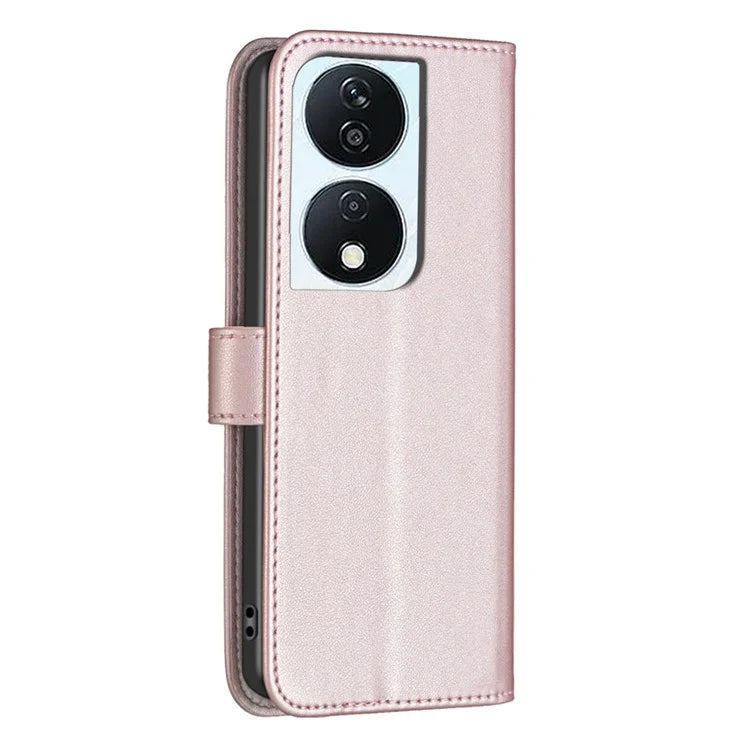 BINFEN COLOR BF17 For Honor X7b 4G Phone Case PU Leather Phone Wallet Cover