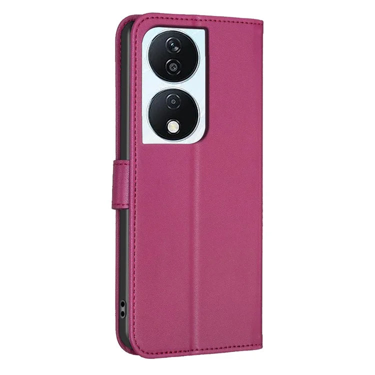 For Honor X7b 4G Wallet Leather Case Clover Pattern Flip Phone Cover