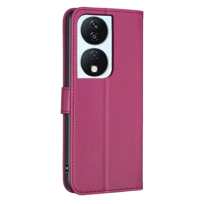 For Honor X7b 4G Wallet Leather Case Clover Pattern Flip Phone Cover