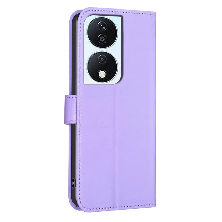 For Honor X7b 4G Wallet Leather Case Clover Pattern Flip Phone Cover