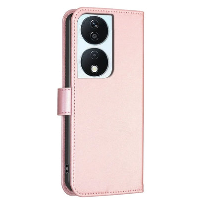 For Honor X7b 4G Wallet Leather Case Clover Pattern Flip Phone Cover
