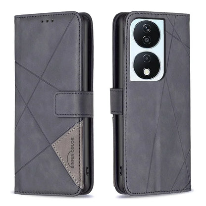 BINFEN COLOR BF05 For Honor X7b 4G Leather Case Stand Wallet Protective Phone Cover