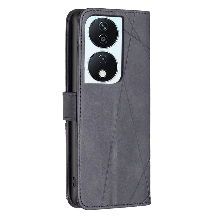 BINFEN COLOR BF05 For Honor X7b 4G Leather Case Stand Wallet Protective Phone Cover