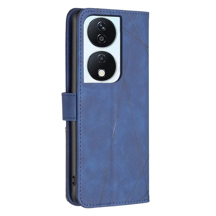BINFEN COLOR BF05 For Honor X7b 4G Leather Case Stand Wallet Protective Phone Cover