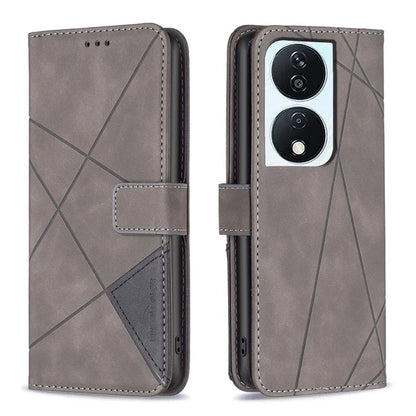 BINFEN COLOR BF05 For Honor X7b 4G Leather Case Stand Wallet Protective Phone Cover