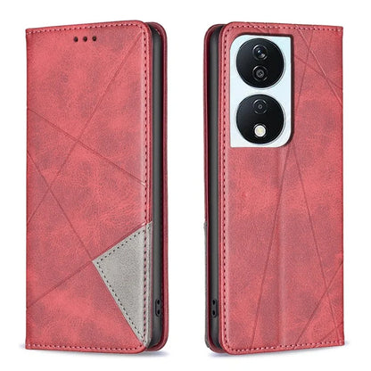 For Honor X7b 4G Phone Case Imprinted PU Leather Cover with Card Holder
