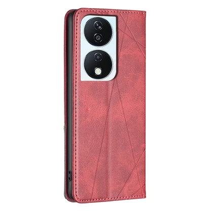 For Honor X7b 4G Phone Case Imprinted PU Leather Cover with Card Holder