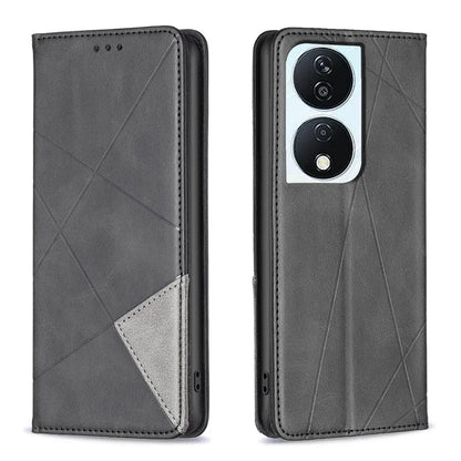 For Honor X7b 4G Phone Case Imprinted PU Leather Cover with Card Holder