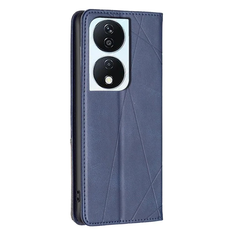 For Honor X7b 4G Phone Case Imprinted PU Leather Cover with Card Holder