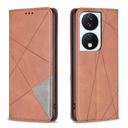 For Honor X7b 4G Phone Case Imprinted PU Leather Cover with Card Holder