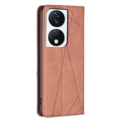 For Honor X7b 4G Phone Case Imprinted PU Leather Cover with Card Holder
