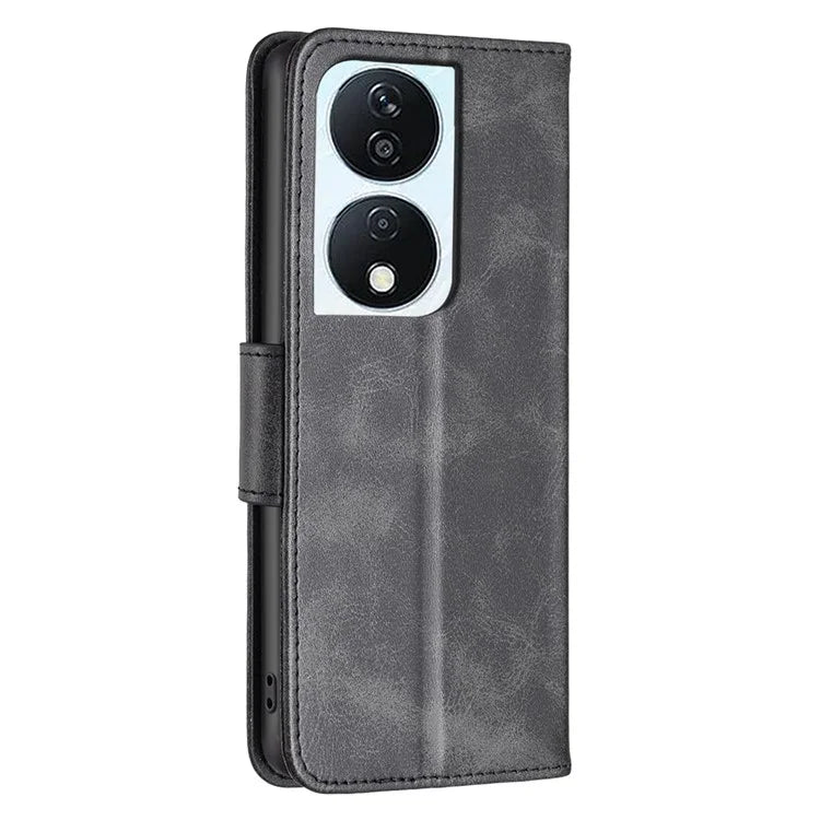 For Honor X7b 4G Phone Case PU Leather Wallet Cover Drop-proof