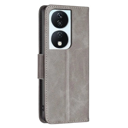 For Honor X7b 4G Phone Case PU Leather Wallet Cover Drop-proof