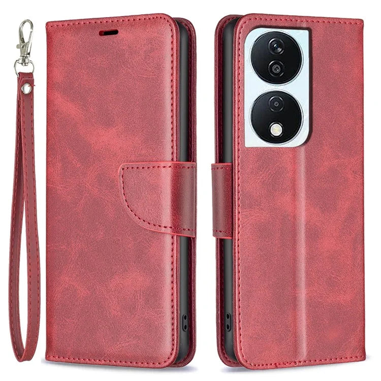 For Honor X7b 4G Phone Case PU Leather Wallet Cover Drop-proof