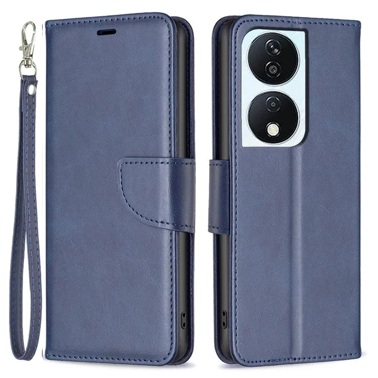 For Honor X7b 4G Phone Case PU Leather Wallet Cover Drop-proof