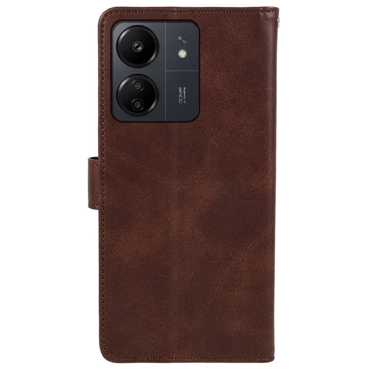 Magnetic Phone Case for Xiaomi Redmi 13C 4G / Poco C65 4G PU Leather Wallet Stand Cover