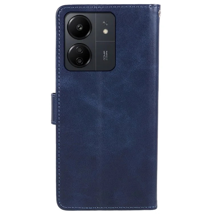 Magnetic Phone Case for Xiaomi Redmi 13C 4G / Poco C65 4G PU Leather Wallet Stand Cover