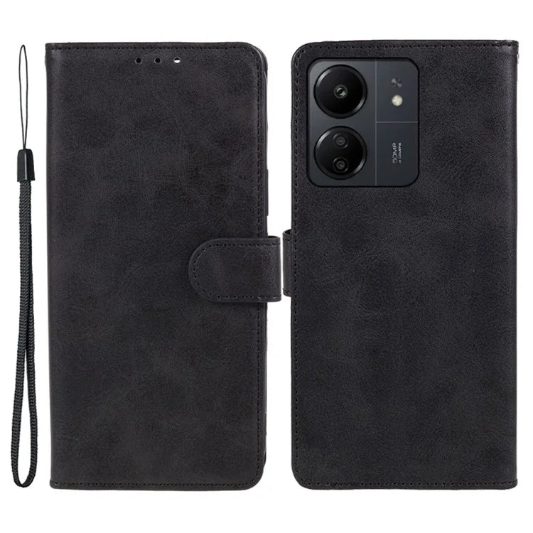 Magnetic Phone Case for Xiaomi Redmi 13C 4G / Poco C65 4G PU Leather Wallet Stand Cover