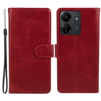 Magnetic Phone Case for Xiaomi Redmi 13C 4G / Poco C65 4G PU Leather Wallet Stand Cover