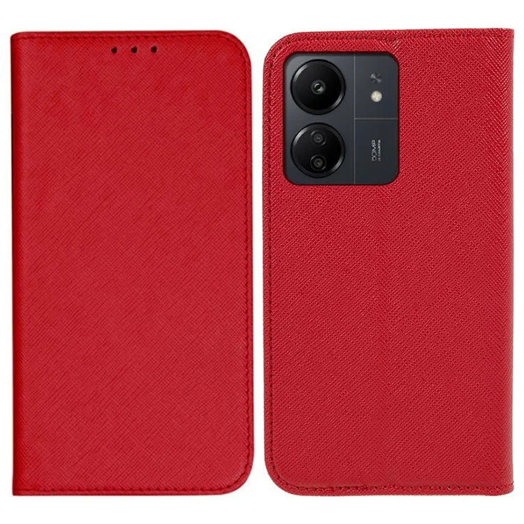 For Xiaomi Redmi 13C 4G / Poco C65 4G Cell Phone Case Magnetic Flip Stand Wallet Shockproof Cover