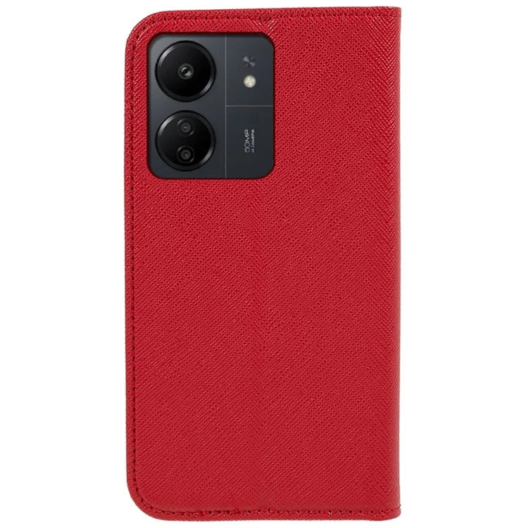 For Xiaomi Redmi 13C 4G / Poco C65 4G Cell Phone Case Magnetic Flip Stand Wallet Shockproof Cover