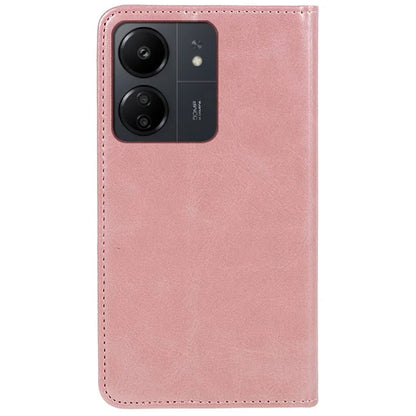 For Xiaomi Redmi 13C 4G / Poco C65 4G Cell Phone Case Calf Texture PU Leather Stand Anti-drop Cover