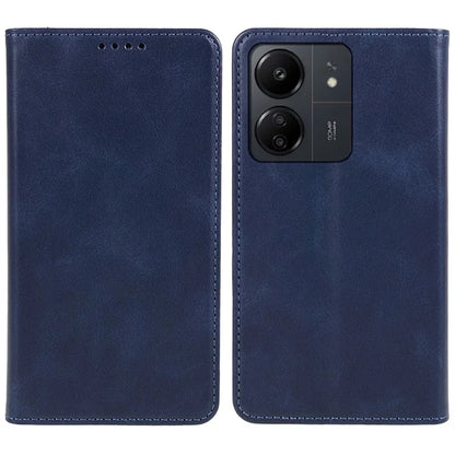 For Xiaomi Redmi 13C 4G / Poco C65 4G Cell Phone Case Calf Texture PU Leather Stand Anti-drop Cover