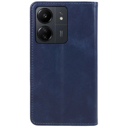 For Xiaomi Redmi 13C 4G / Poco C65 4G Cell Phone Case Calf Texture PU Leather Stand Anti-drop Cover