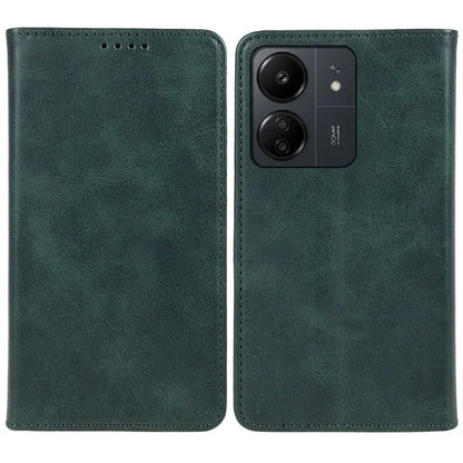For Xiaomi Redmi 13C 4G / Poco C65 4G Cell Phone Case Calf Texture PU Leather Stand Anti-drop Cover