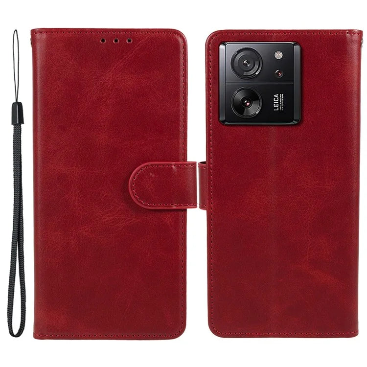 PU Leather Phone Cover for Xiaomi 13T / 13T Pro / Redmi K60 Ultra Case Wallet Stand Shell