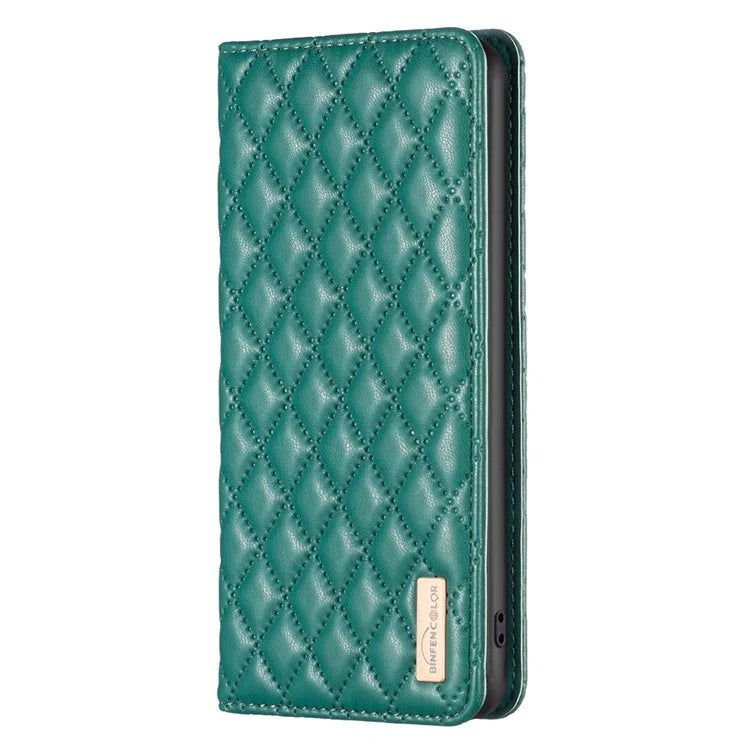 BINFEN COLOR BF Style-16 For Motorola Moto G34 5G Leather Cell Phone Cover with Card Holder Stand Flip Case