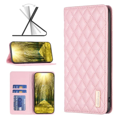 BINFEN COLOR BF Style-16 For Motorola Moto G34 5G Leather Cell Phone Cover with Card Holder Stand Flip Case