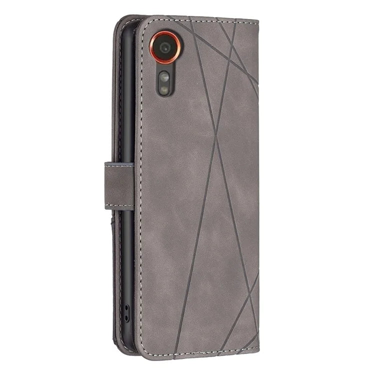 BINFEN COLOR BF05 For Samsung Galaxy Xcover 7 Leather Case Wallet Cover Folding Stand