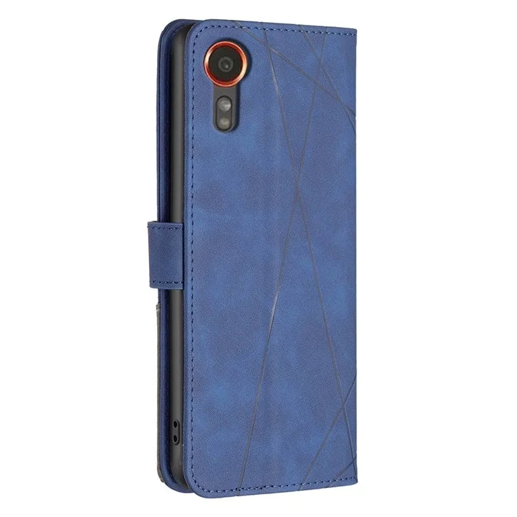 BINFEN COLOR BF05 For Samsung Galaxy Xcover 7 Leather Case Wallet Cover Folding Stand