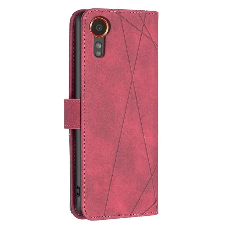 BINFEN COLOR BF05 For Samsung Galaxy Xcover 7 Leather Case Wallet Cover Folding Stand