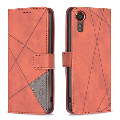 BINFEN COLOR BF05 For Samsung Galaxy Xcover 7 Leather Case Wallet Cover Folding Stand
