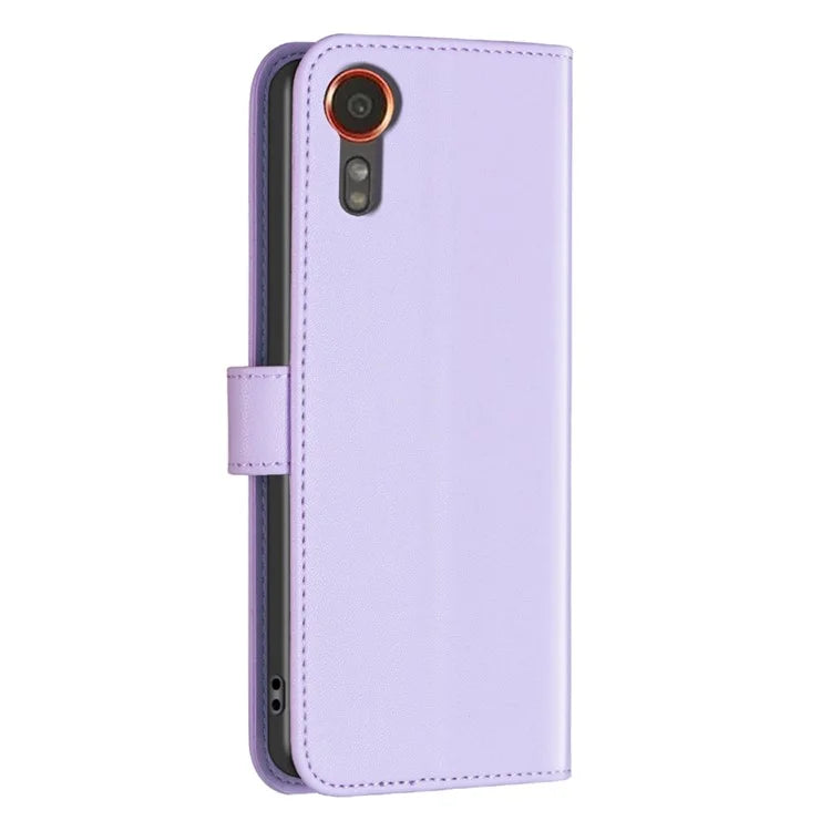 BINFEN COLOR BF17 For Samsung Galaxy Xcover 7 Flip Leather Case Wallet Phone Cover