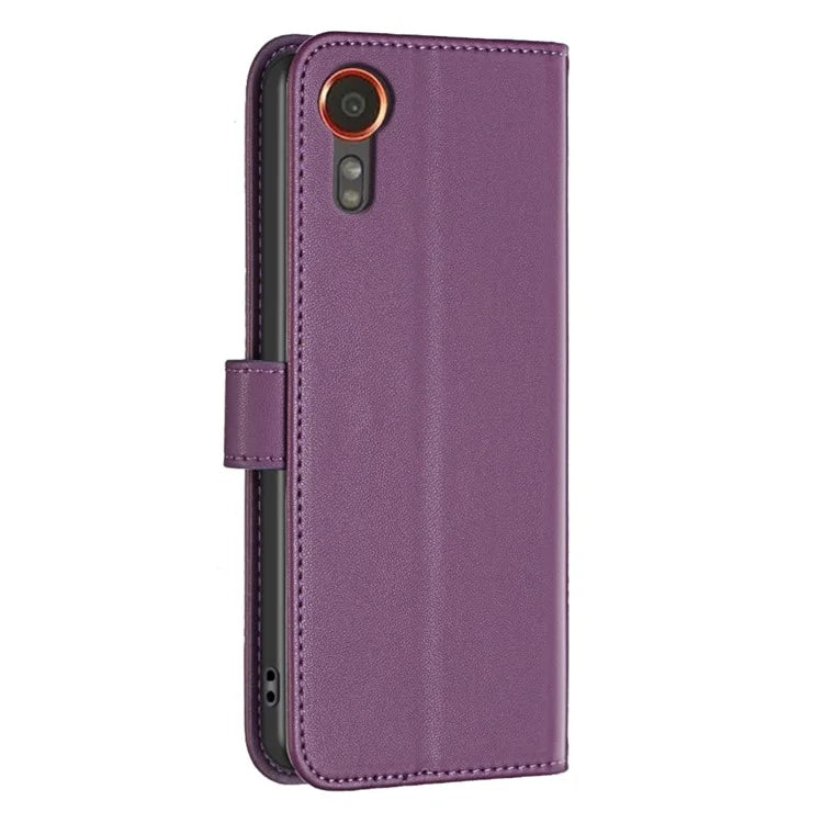 BINFEN COLOR BF17 For Samsung Galaxy Xcover 7 Flip Leather Case Wallet Phone Cover