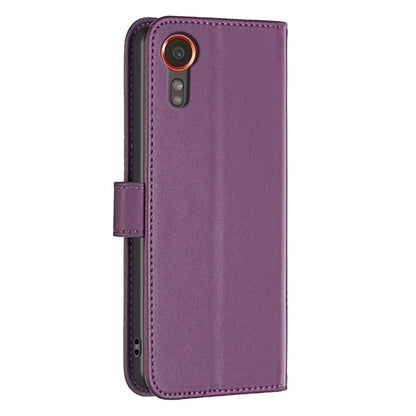 BINFEN COLOR BF17 For Samsung Galaxy Xcover 7 Flip Leather Case Wallet Phone Cover