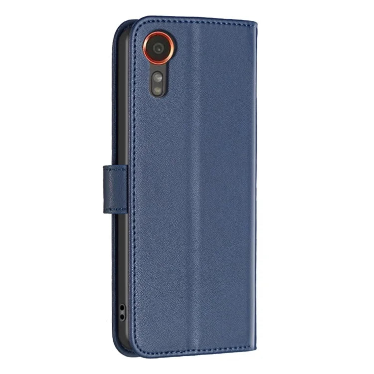 BINFEN COLOR BF17 For Samsung Galaxy Xcover 7 Flip Leather Case Wallet Phone Cover