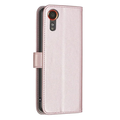 BINFEN COLOR BF17 For Samsung Galaxy Xcover 7 Flip Leather Case Wallet Phone Cover