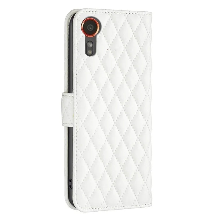 BINFEN COLOR BF Style-14 For Samsung Galaxy Xcover 7 Wallet Case Imprinted Leather Cover