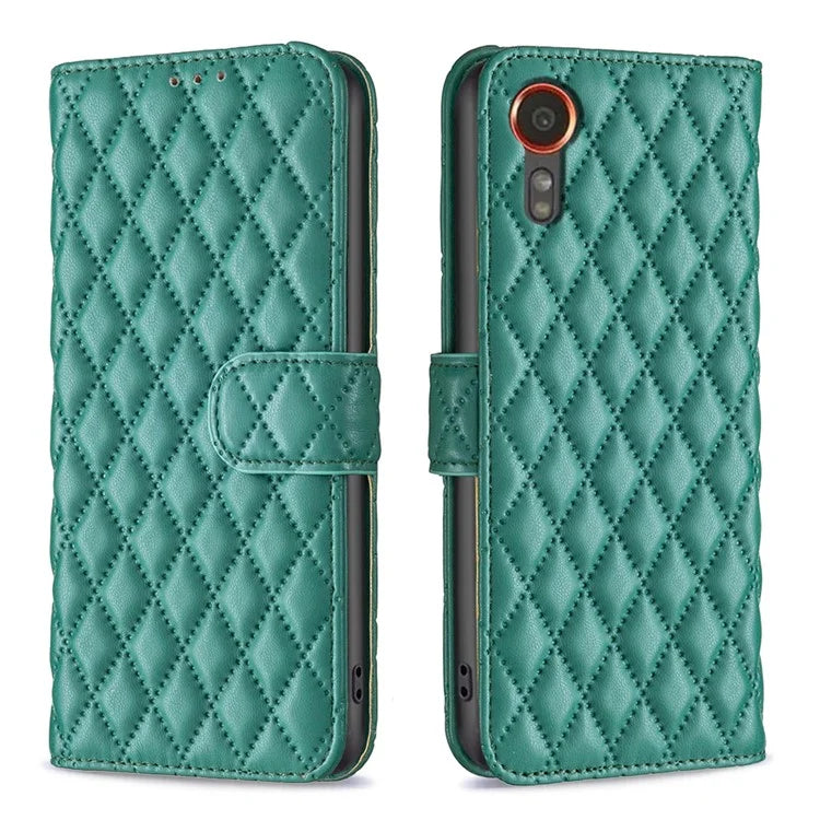 BINFEN COLOR BF Style-14 For Samsung Galaxy Xcover 7 Wallet Case Imprinted Leather Cover
