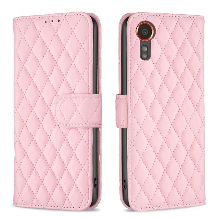 BINFEN COLOR BF Style-14 For Samsung Galaxy Xcover 7 Wallet Case Imprinted Leather Cover