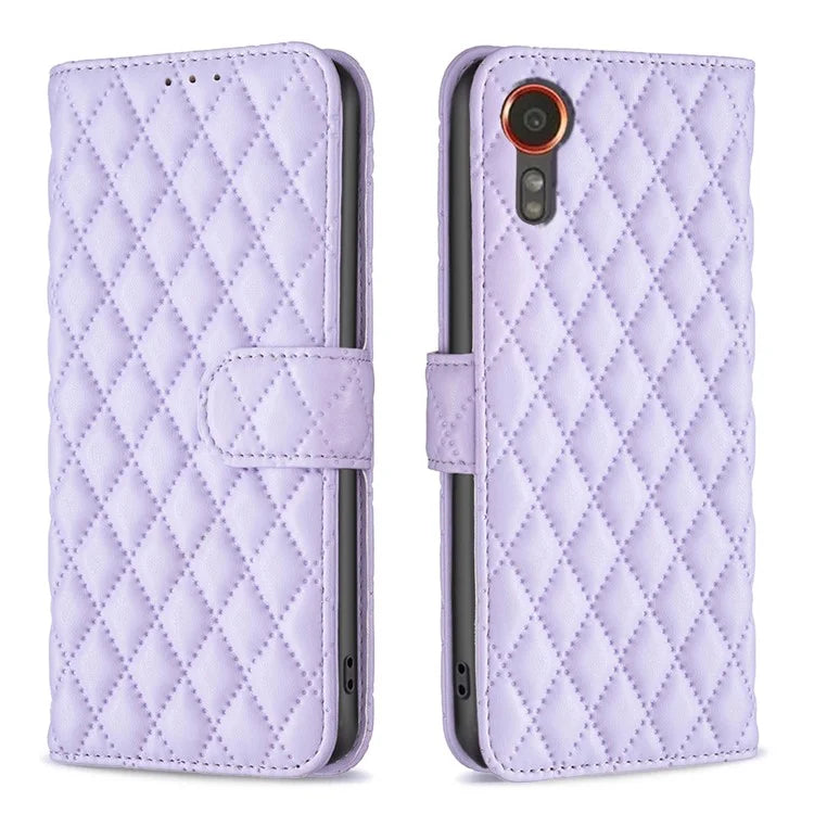BINFEN COLOR BF Style-14 For Samsung Galaxy Xcover 7 Wallet Case Imprinted Leather Cover