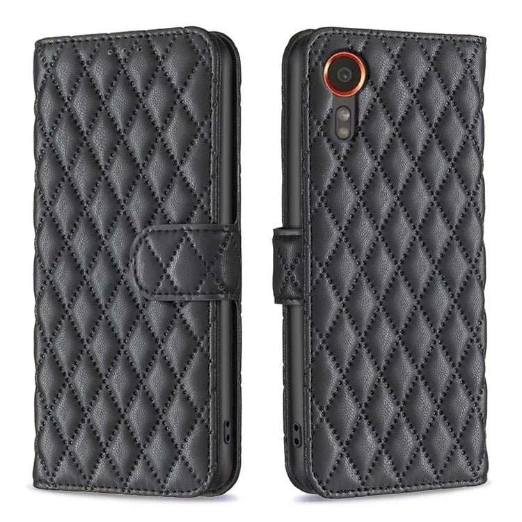 BINFEN COLOR BF Style-14 For Samsung Galaxy Xcover 7 Wallet Case Imprinted Leather Cover